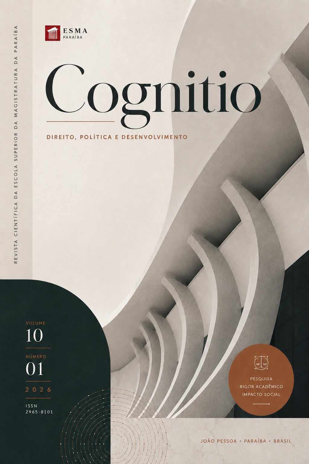 					Visualizar v. 10 n. 2 (2026): COGNITIO: DIREITO POLÍTICAS PÚBLICAS E CIDADANIA
				